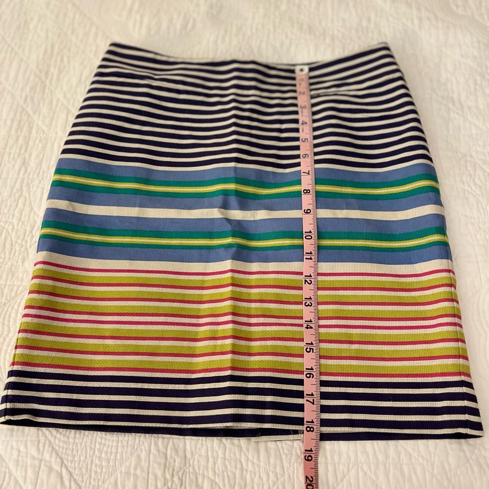 Last call! Donated 5/25: LOFT Multi Colored Striped Mini Skirt Women’s 2